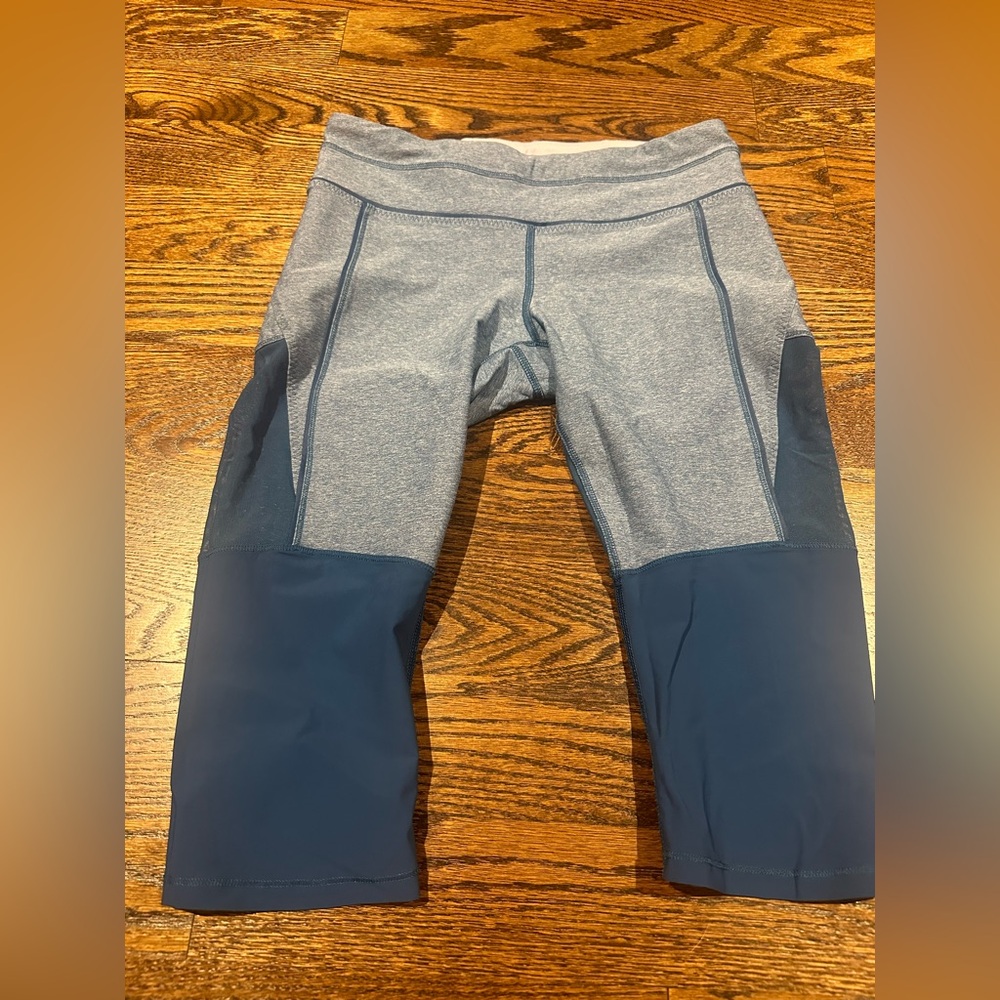 Bright blue Lululemon leggings